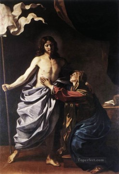  christ - The Resurrected Christ Appears to the Virgin Baroque Guercino